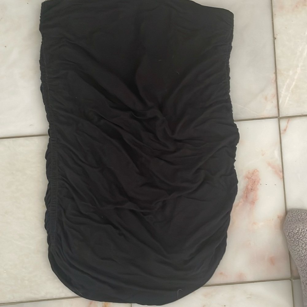 Black short skirt